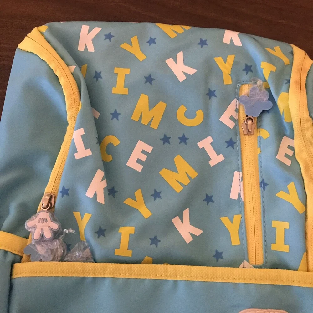 Disney Mickey Mouse Kids Small Light Blue Backpack New
